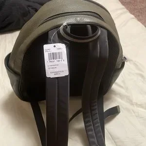 Brand New Olive Green and White Coach Backpack NWT Coach Hitch Backpack 13 in Leather Army Green CR852 | eBay main image 3